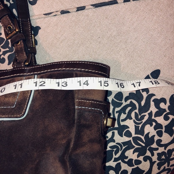 Coach Suede Brown Tote - Picture 7 of 10